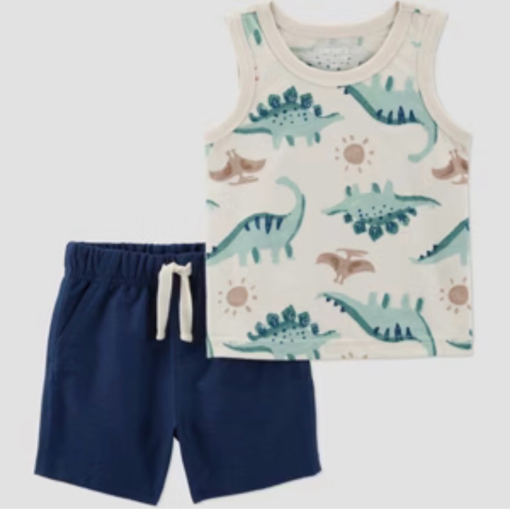 Dinosaur Print Kids Matching Set